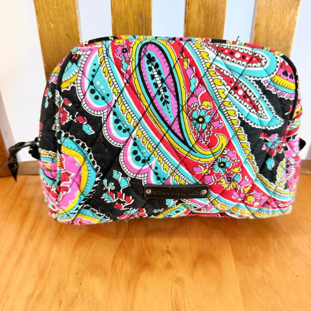 Vera Bradley Parisian Paisley 3 Piece Travel Set Weekender and Cosmetic Bags - Picture 13 of 16
